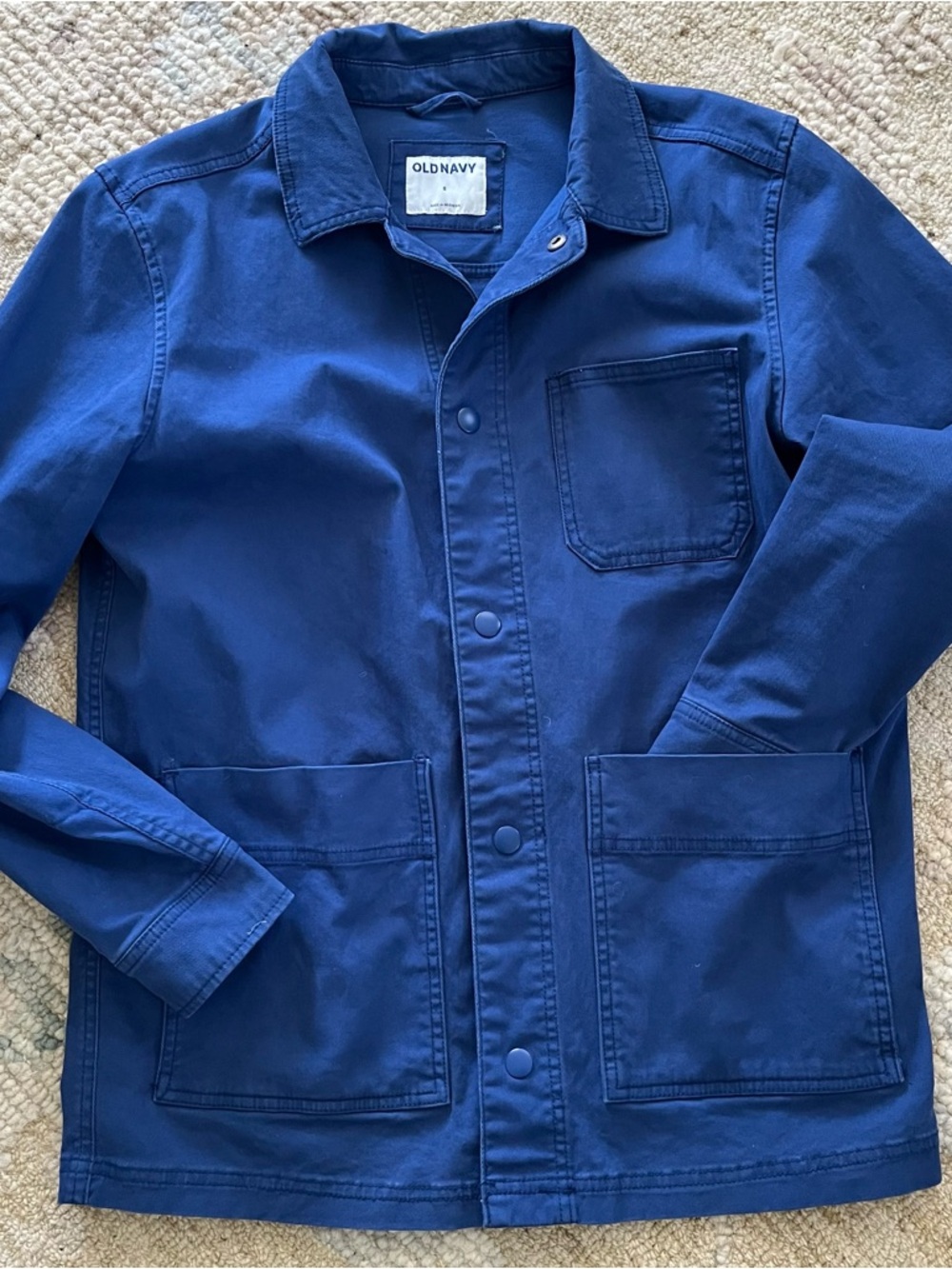Classic blue chore jacket. Small. - Picture 3 of 8